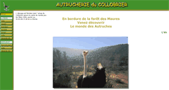 Desktop Screenshot of planete-autruches.com